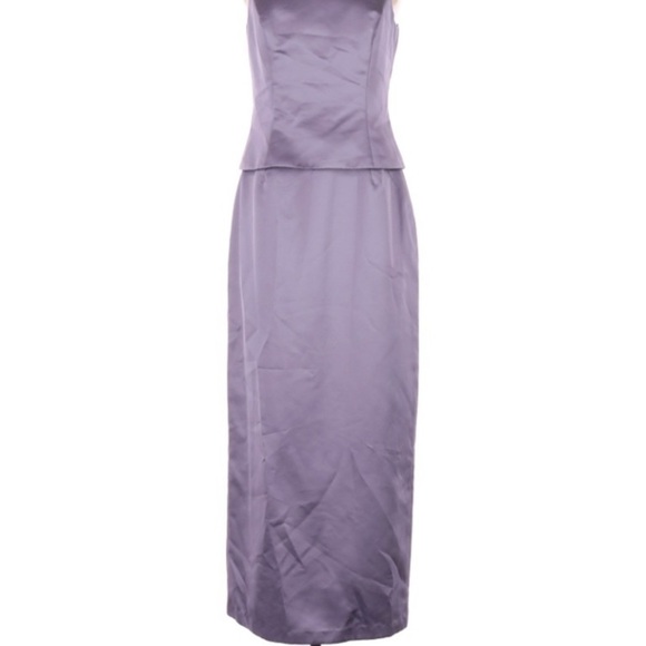 MICHAELANGELO LAVENDER HALTER NECKLINE GOWN 6 - Picture 3 of 4